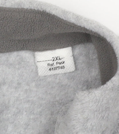 Quechua Women’s Grey 2XL Fleece Full Zip Outdoor Jacket