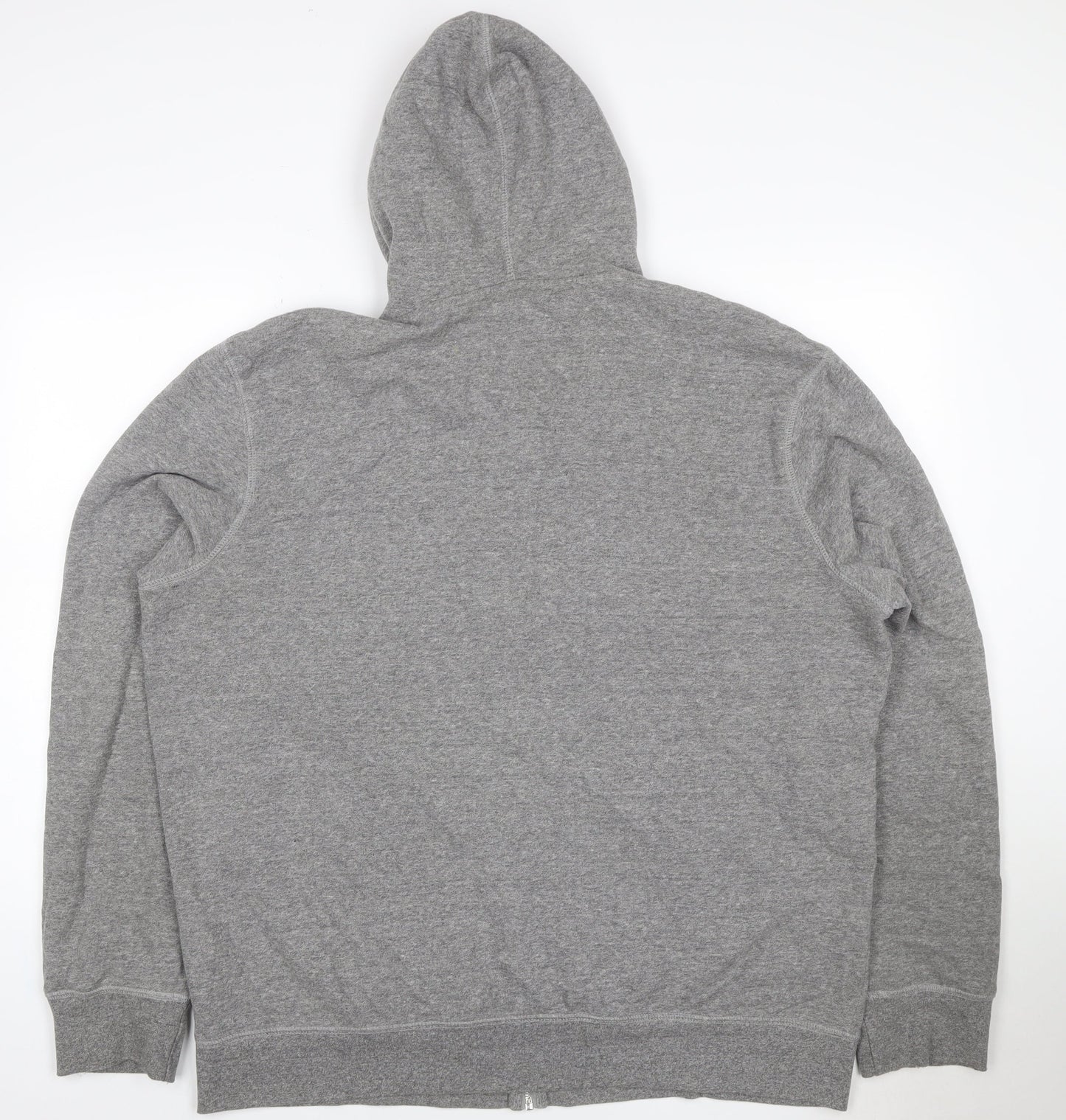Next Men’s Grey XXL Full Zip Hooded Fleece Hoodie Drawstring Pockets