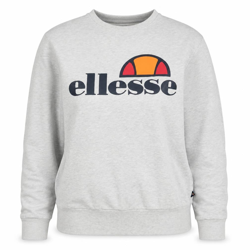 Ellesse Women’s Grey Logo Crew Neck Pullover Sweatshirt Size 8