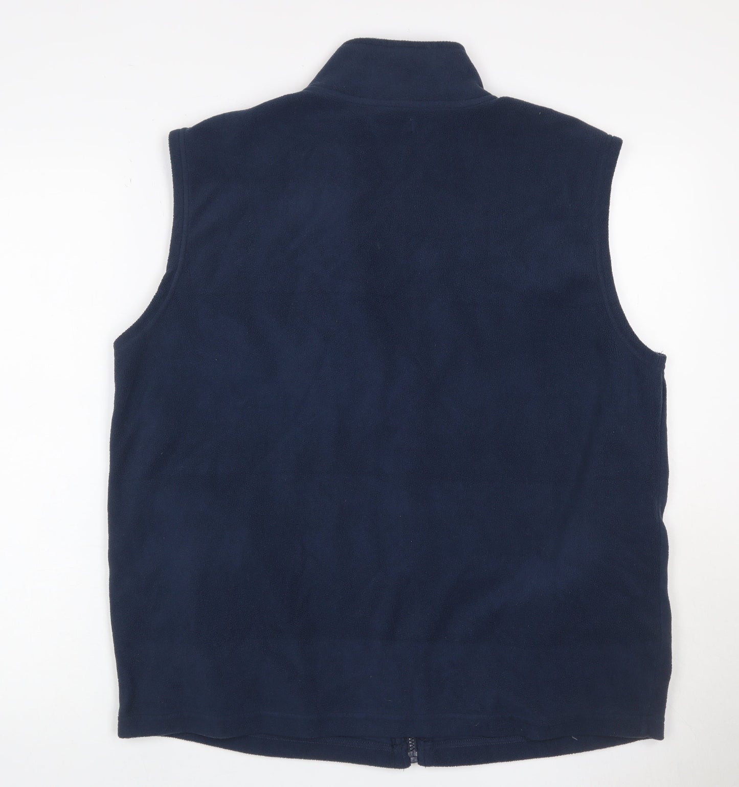 Atlas For Men Men's Blue L Fleece Bodywarmer Full Zip Outdoor Gilet