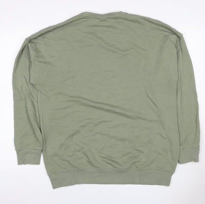 Gymshark Women’s Green L Logo Crew Neck Pullover Sweatshirt