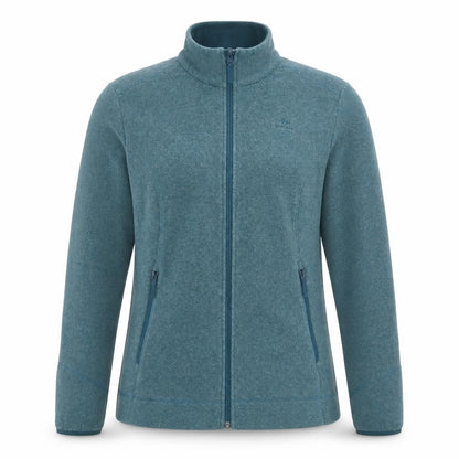 Quechua Women’s Blue L Full Zip Fleece Basic Jacket Outdoor Pockets