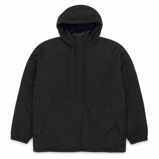 Moto Men's Black L Hooded Padded Anorak Jacket 1/4 Zip