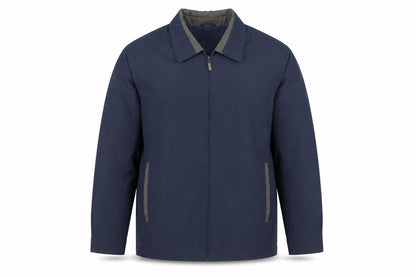 Carabou Men’s Blue Size L Full Zip Collared Basic Jacket
