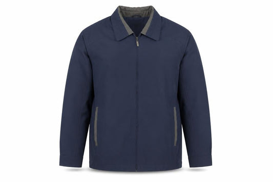 Carabou Men’s Blue Size L Full Zip Collared Basic Jacket