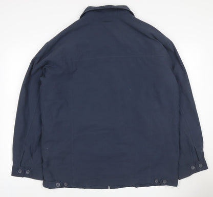 Carabou Men’s Blue Size L Full Zip Collared Basic Jacket