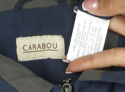 Carabou Men’s Blue Size L Full Zip Collared Basic Jacket