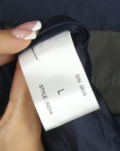 Carabou Men’s Blue Size L Full Zip Collared Basic Jacket