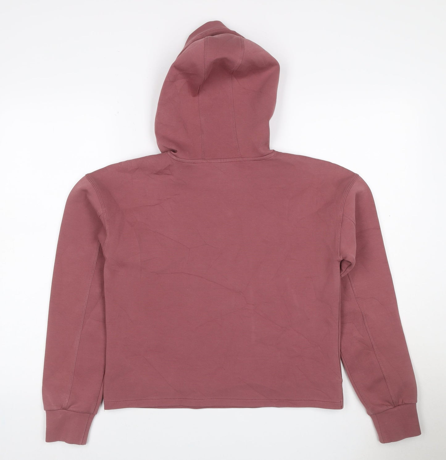 Guess Women Pink UK 16 Pullover Hoodie Logo Graphic Long Sleeve