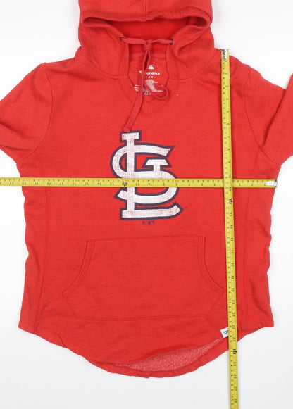 Fanatics Women Red L St Louis Cardinals MLB Pullover Hoodie
