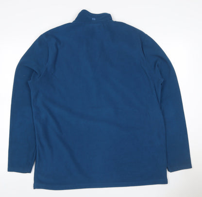 Mountain Warehouse Women’s Blue L 1/2 Zip Fleece Pullover Sweatshirt