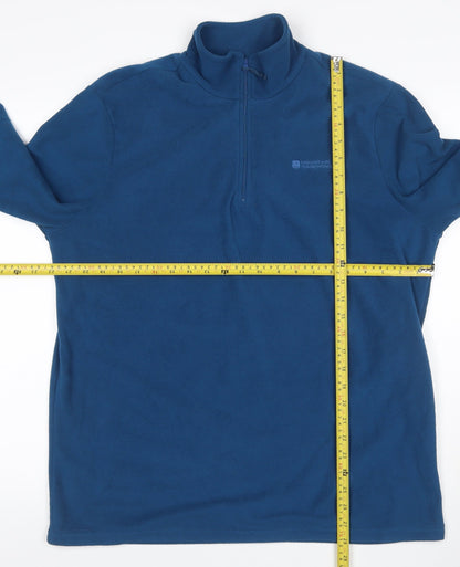 Mountain Warehouse Women’s Blue L 1/2 Zip Fleece Pullover Sweatshirt