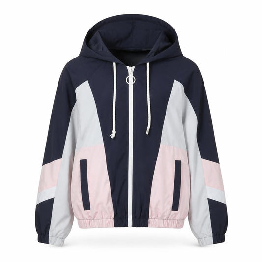 Topshop Women’s Multicoloured Petite XS Hooded Windbreaker Jacket