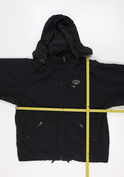 Beach & Snow Men's Black XS Hooded Ski Jacket Zip Pockets
