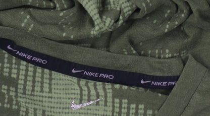 Nike Men’s Green L Nike Pro Logo Graphic Athletic T-Shirt Crew Neck