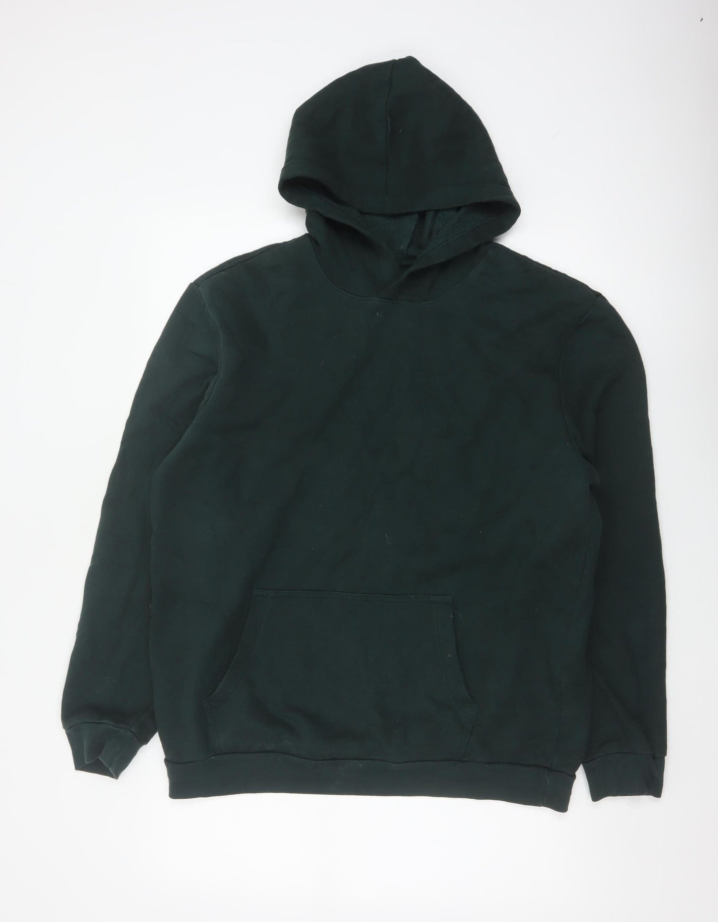 GAP Men’s Black L Pullover Hooded Fleece Hoodie Pockets