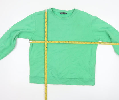 Marks and Spencer Women Green M Pullover Crew Neck Sweatshirt
