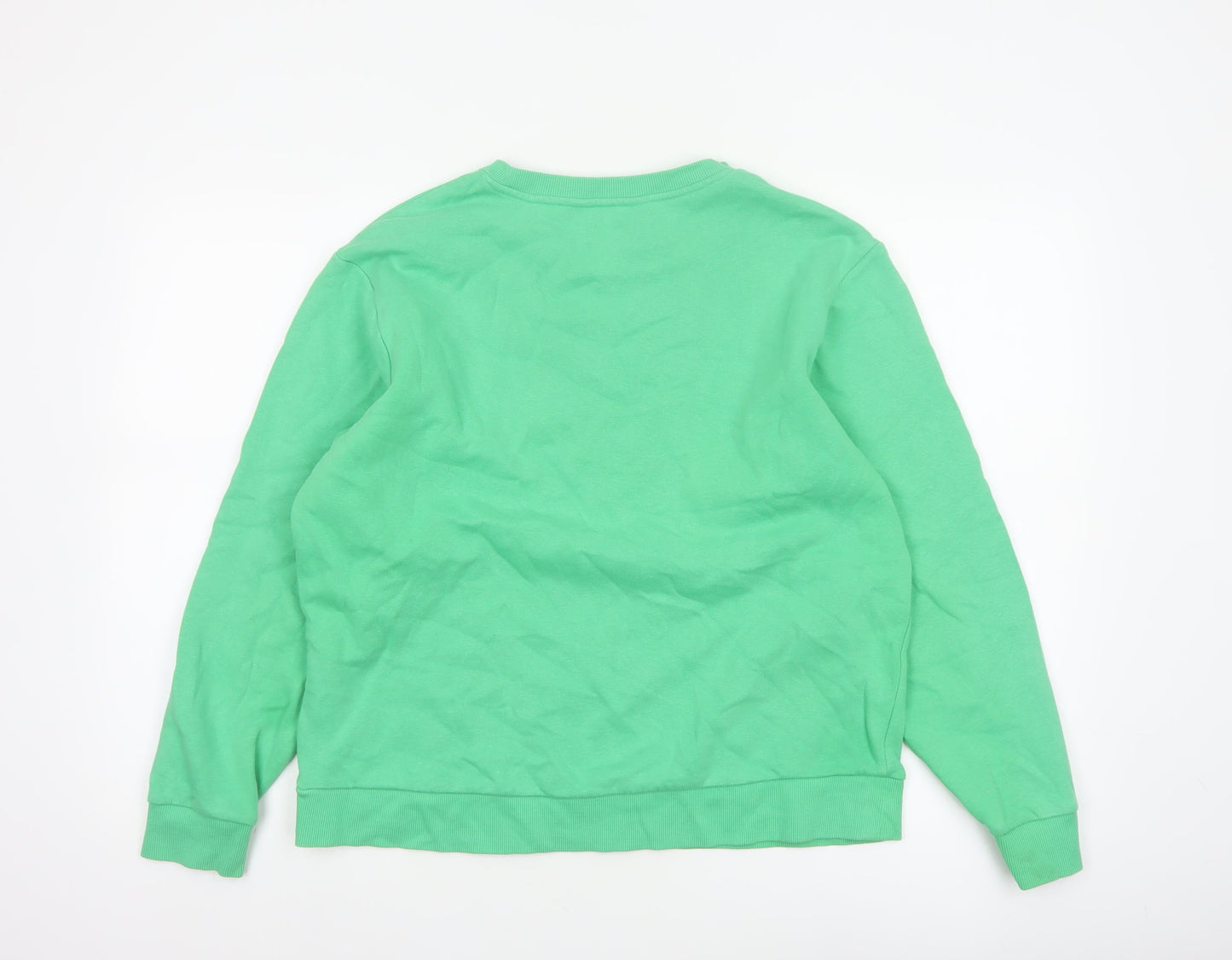 Marks and Spencer Women Green M Pullover Crew Neck Sweatshirt
