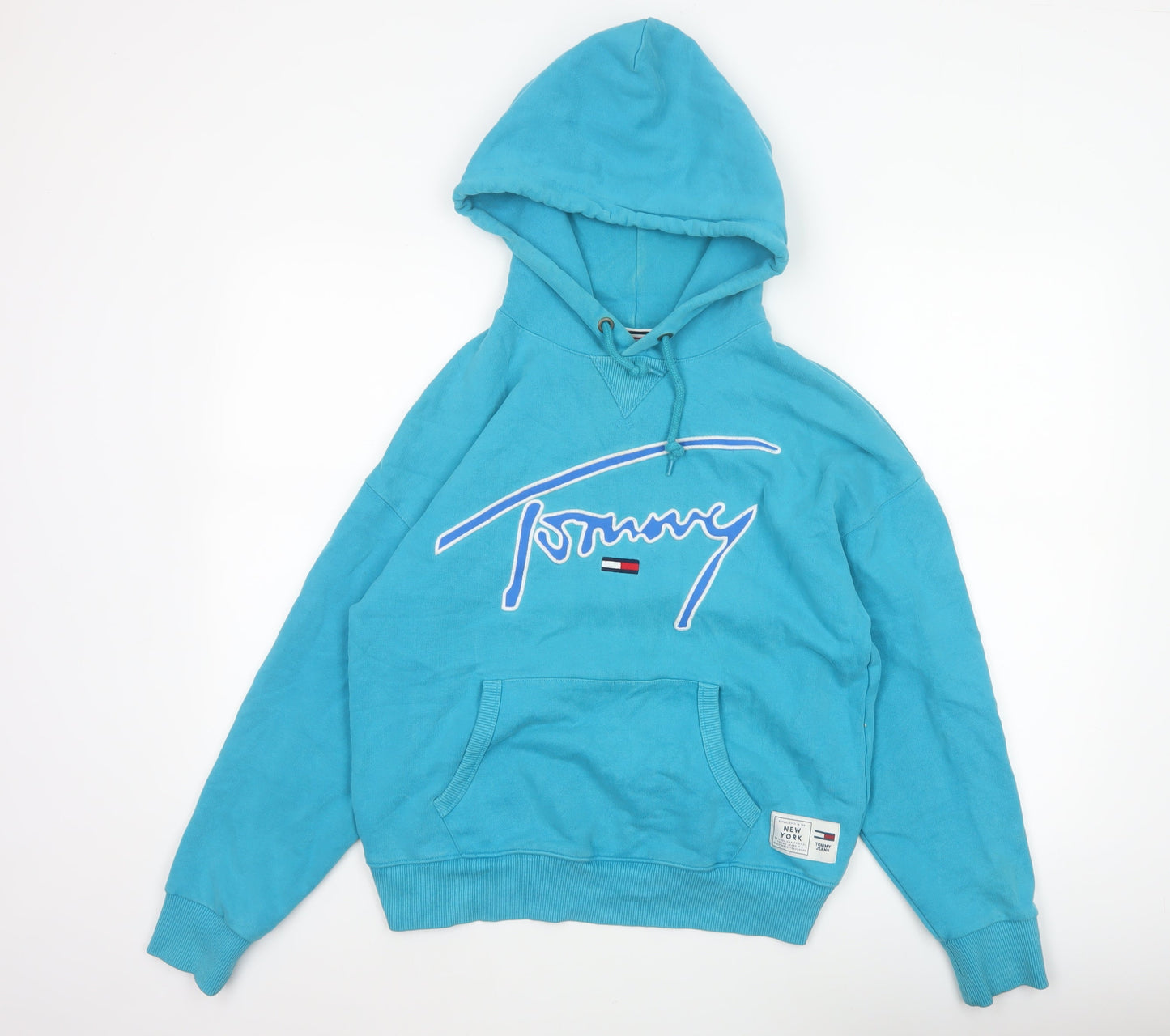 Tommy Jeans Women’s Blue XS Pullover Logo Hoodie