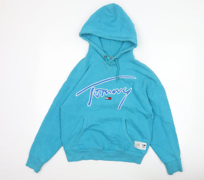 Tommy Jeans Women’s Blue XS Pullover Logo Hoodie