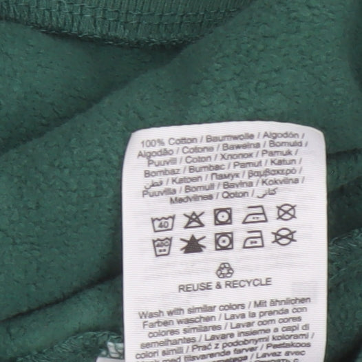 Jack & Jones Men’s Green L Crew Neck Logo Stripe Pullover Sweatshirt