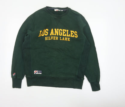 Superdry Men’s Green M Los Angeles Silver Lake Graphic Pullover Sweatshirt