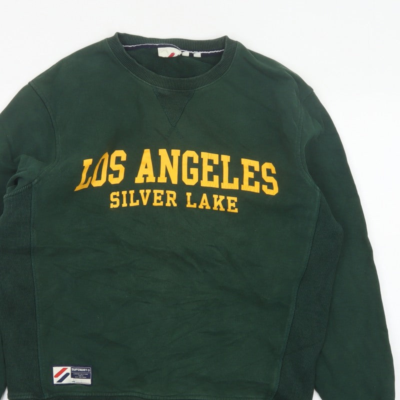 Superdry Men’s Green M Los Angeles Silver Lake Graphic Pullover Sweatshirt