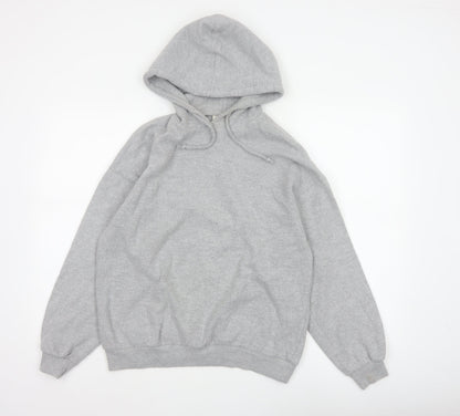 Pull&Bear Men’s Grey M Pullover Hoodie Drawstring Pockets
