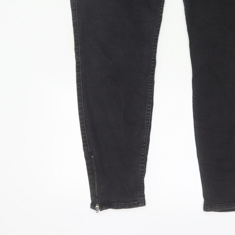 Lee Women’s Black W36 L33 Scarlett High Zip Skinny Jeans