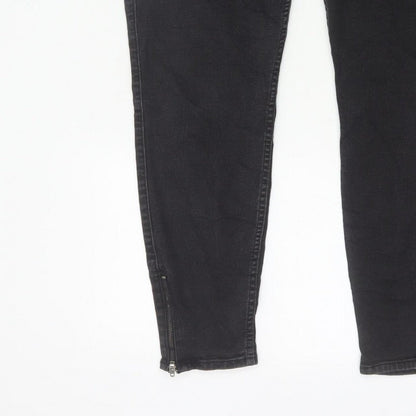 Lee Women’s Black W36 L33 Scarlett High Zip Skinny Jeans