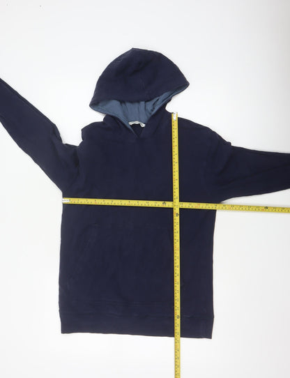 Autograph Men’s Navy Blue Small Pullover Hooded Pocket Hoodie