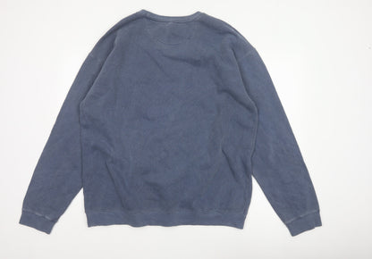 Comfort Colors Men's Blue L Pullover Sweatshirt Myrtle Beach Graphic