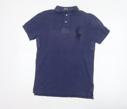 Polo Ralph Lauren Men's Blue S Big Pony No.3 Cotton Polo Shirt