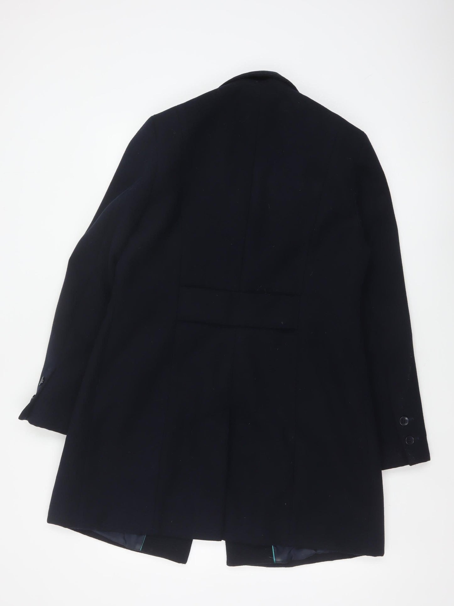 Marks & Spencer Women's Navy UK 14 Single-Breasted Mid-Length Overcoat