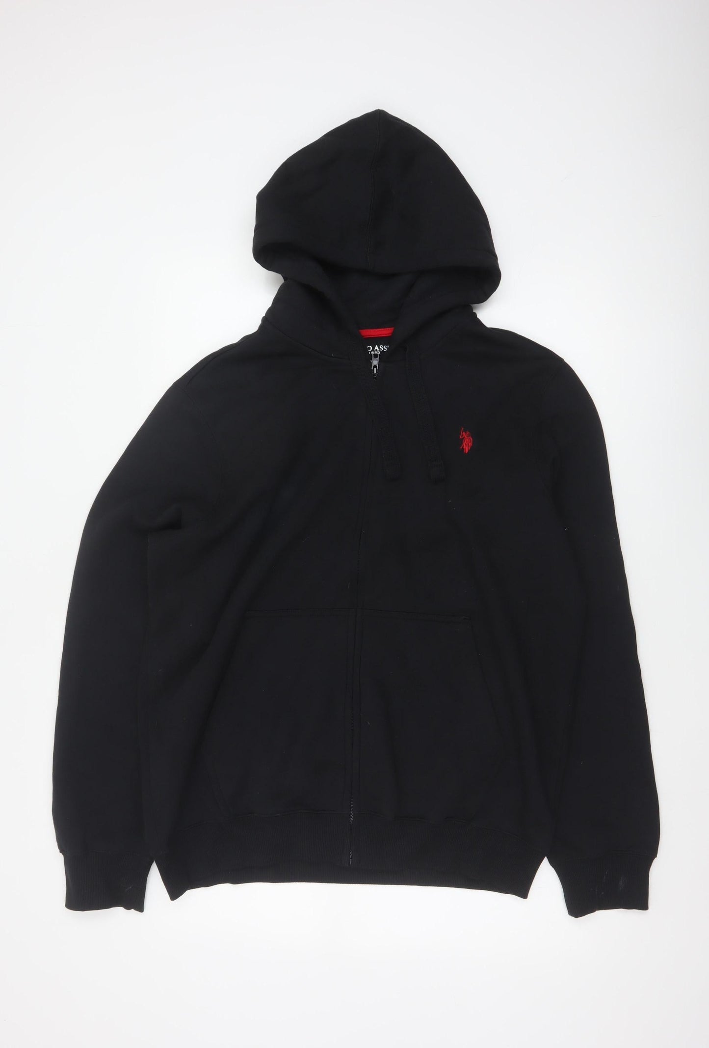 U.S. Polo Assn. Men’s Black L Full Zip Logo Hoodie