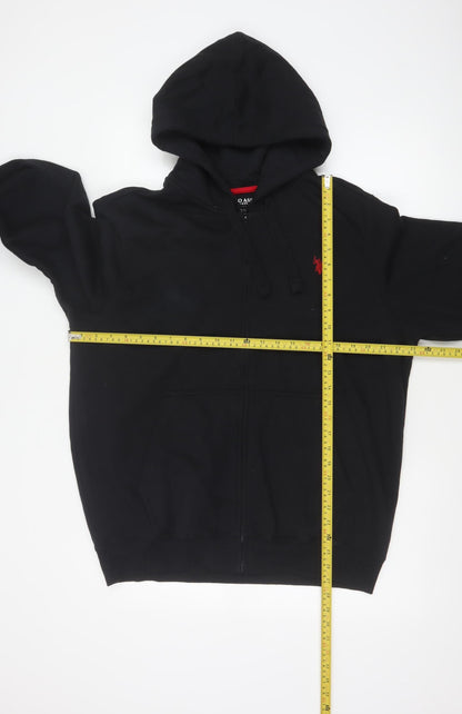 U.S. Polo Assn. Men’s Black L Full Zip Logo Hoodie