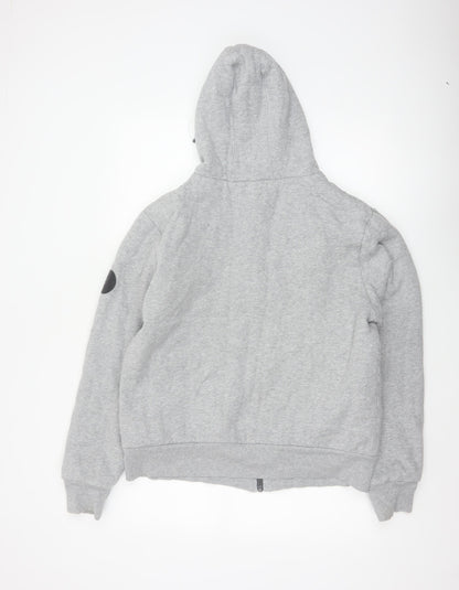 Henleys Unisex Adults Grey M Full Zip Hooded Fleece Hoodie
