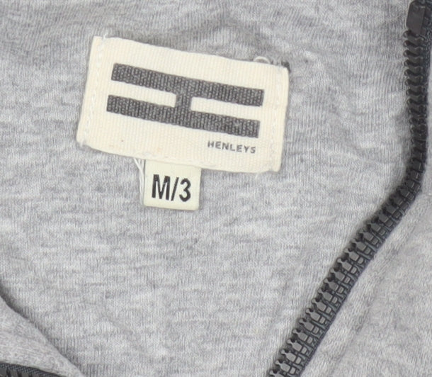Henleys Unisex Adults Grey M Full Zip Hooded Fleece Hoodie