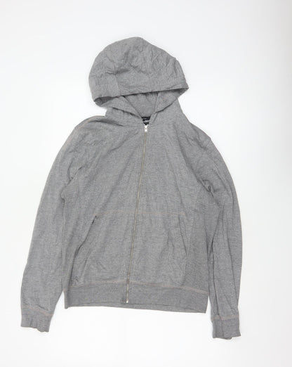 Foot Locker Women Grey S Classic Fit Full Zip Hooded Hoodie