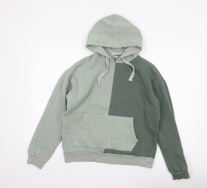 Another Influence Women’s Green Colourblock Oversized Hoodie XS