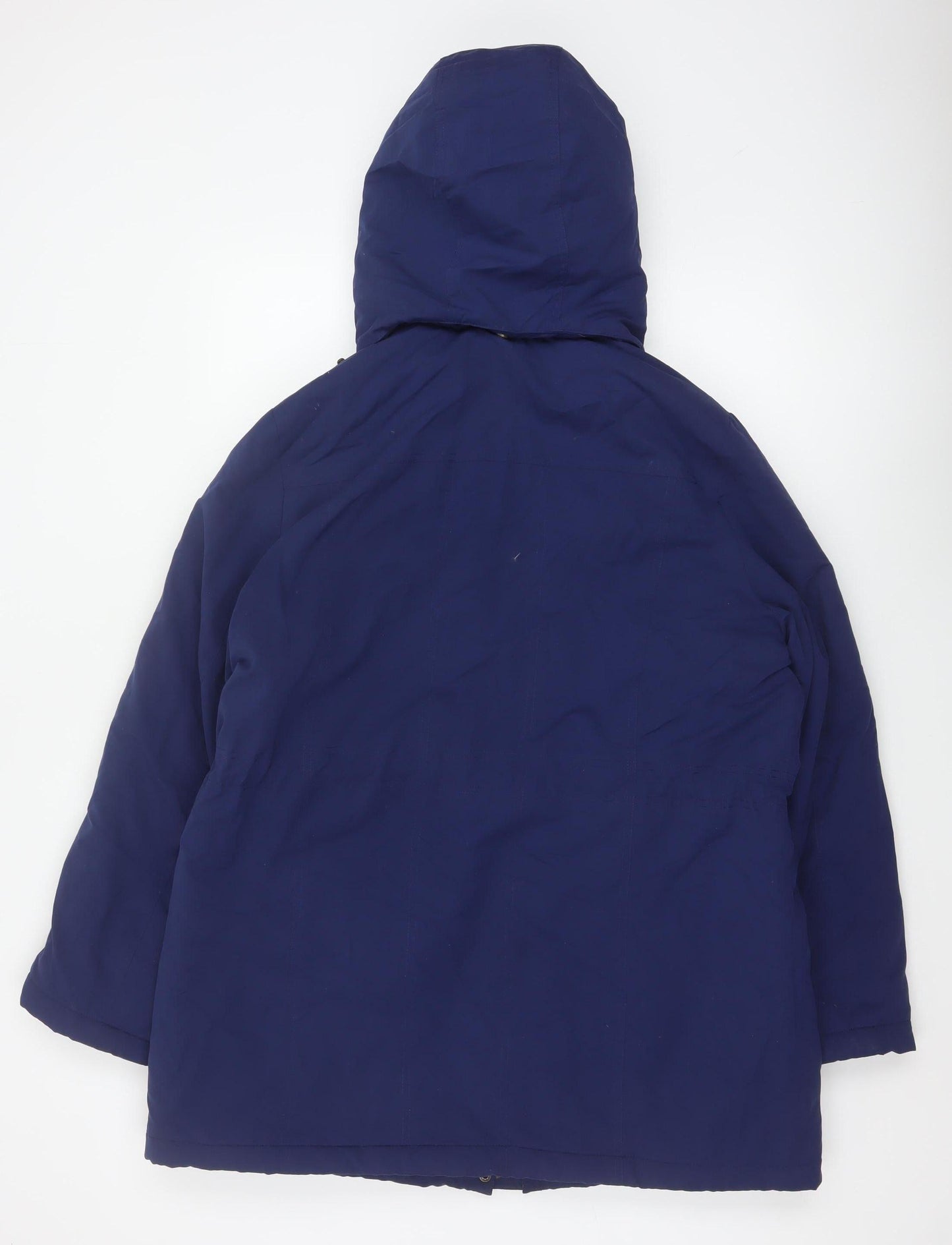 BHS Women's Navy Blue Size 16 Hooded Padded Parka Jacket