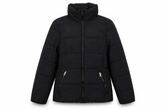 Marks and Spencer Women Black UK 8 Puffer Jacket Quilted Zip