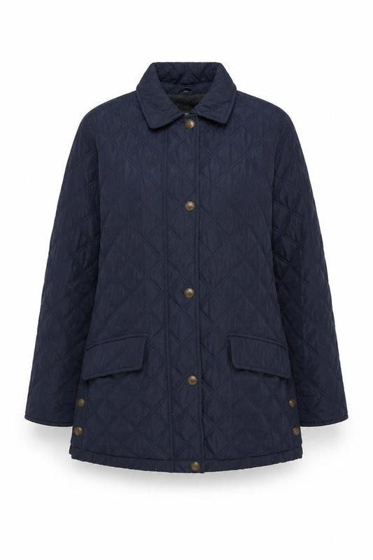 JFW Elements Women’s Blue UK 10 Quilted Mid-Length Padded Coat