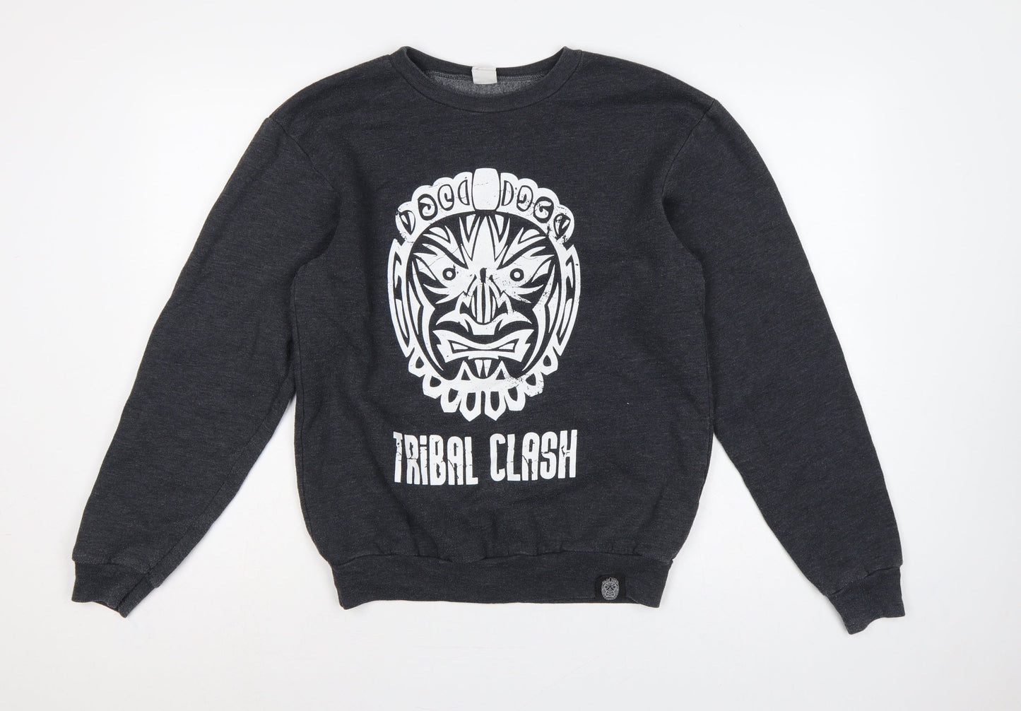 F496 Freedom Unisex Black S Tribal Tiger Graphic Sweatshirt