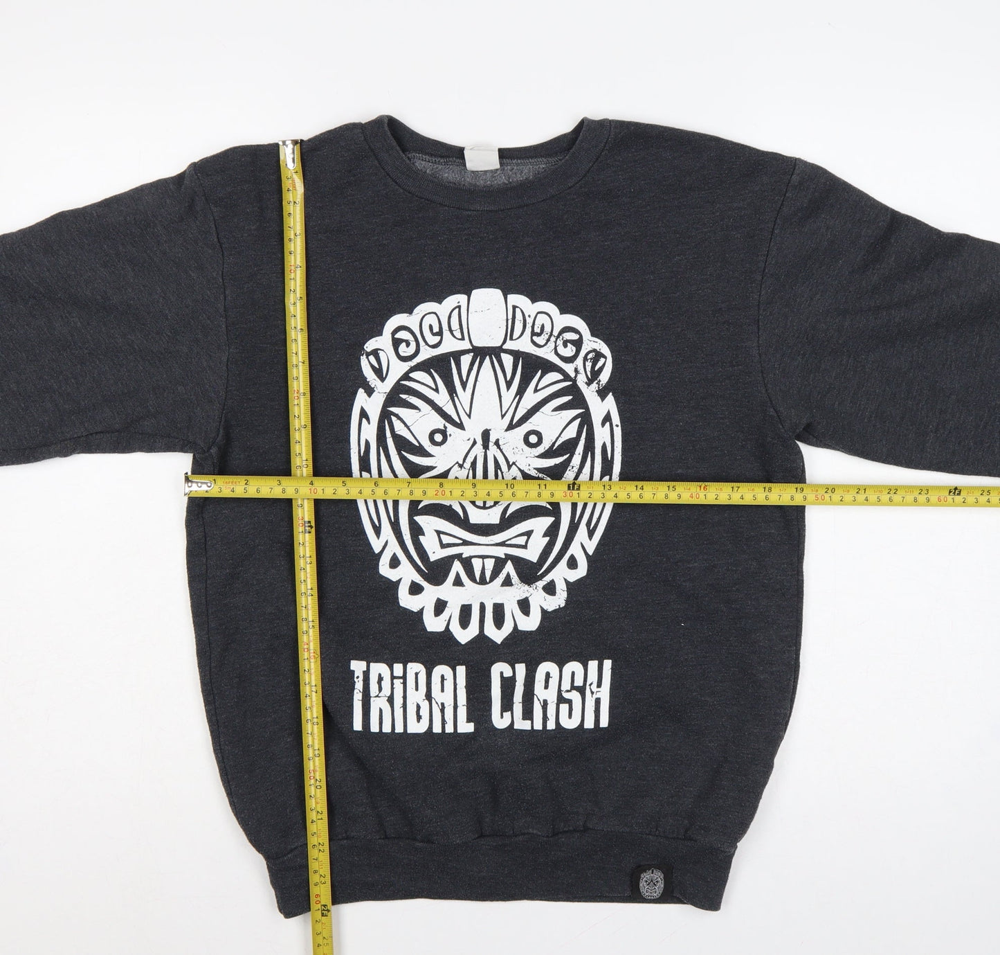 F496 Freedom Unisex Black S Tribal Tiger Graphic Sweatshirt