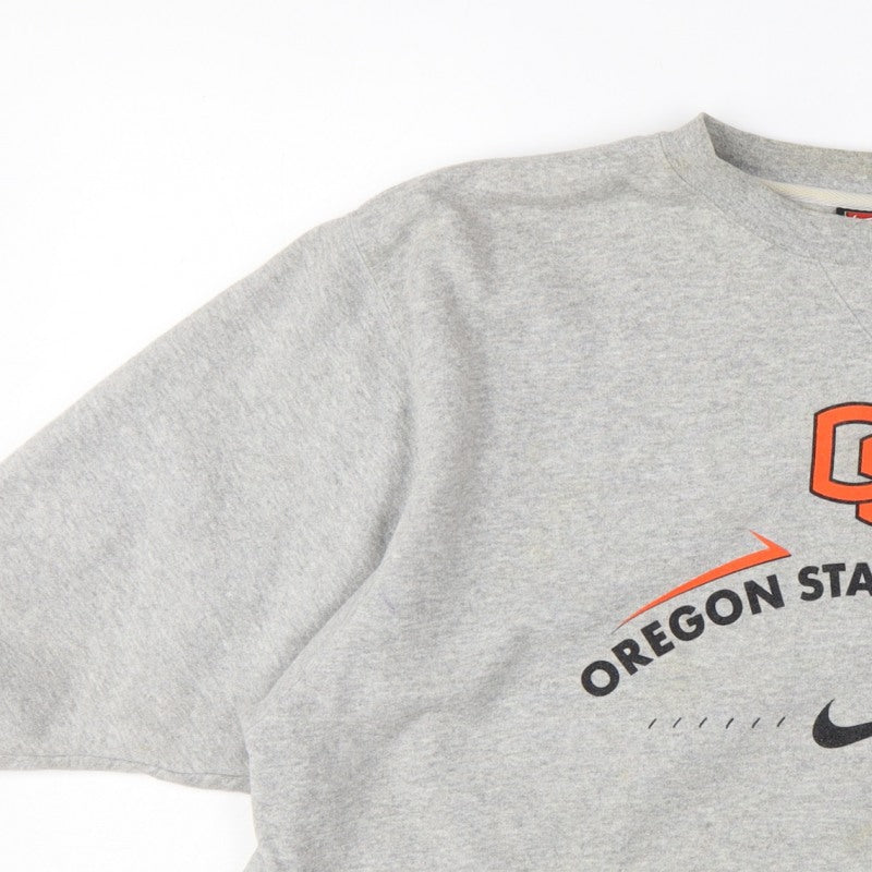 Nike Team Oregon State Women’s Grey L Pullover Football Sweatshirt