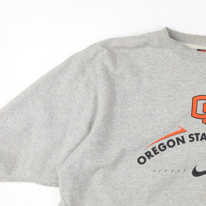 Nike Team Oregon State Women’s Grey L Pullover Football Sweatshirt