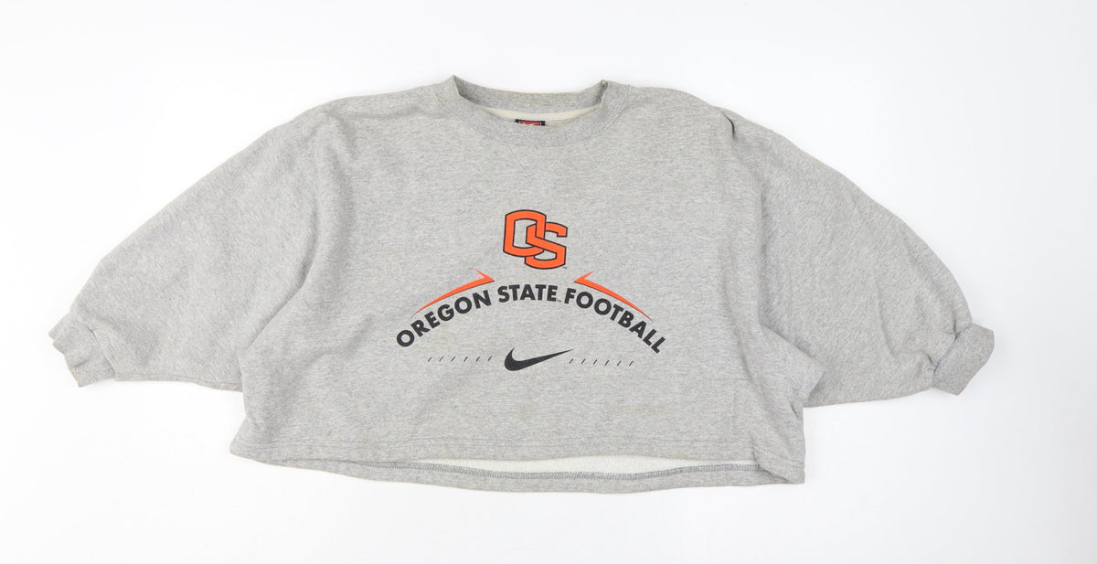 Nike Team Oregon State Women’s Grey L Pullover Football Sweatshirt
