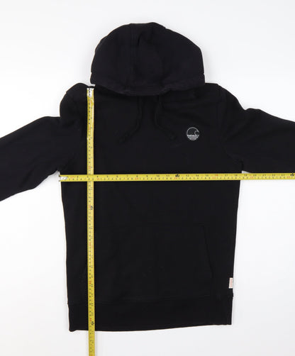 SoulCal & Co Men’s Black S Pullover Hoodie Logo Pocket Drawstring