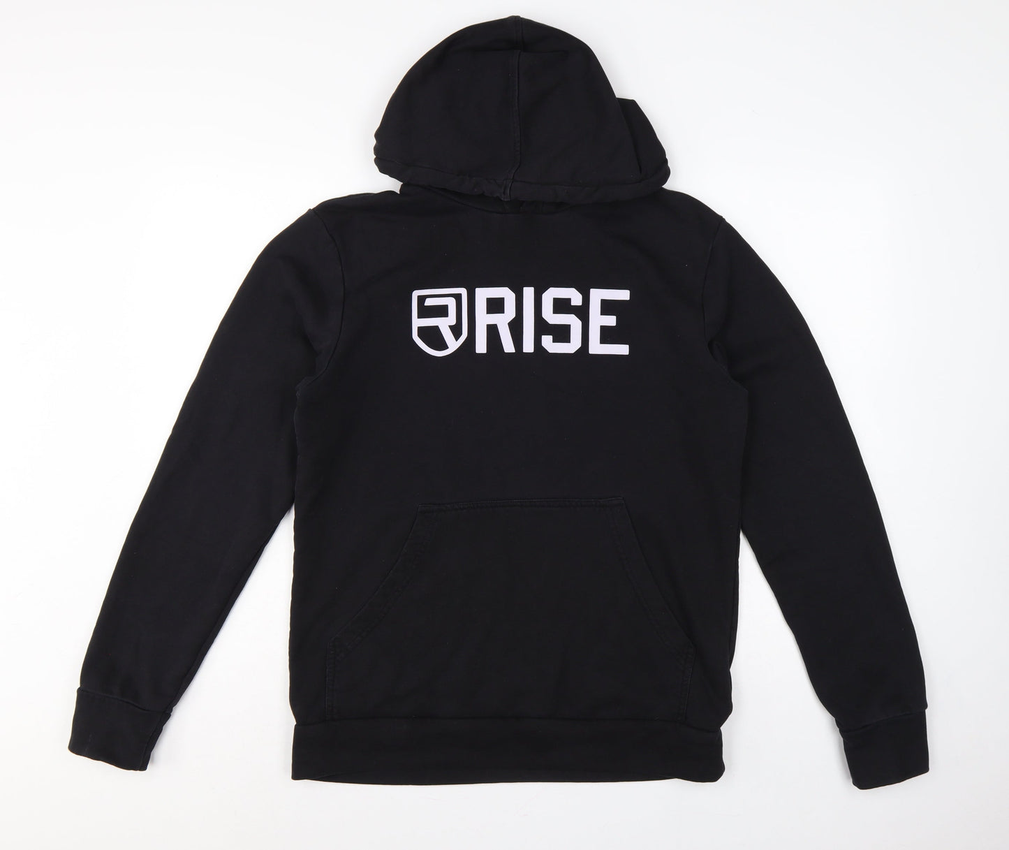 Rise Men’s Black Medium Pullover Logo Graphic Hoodie